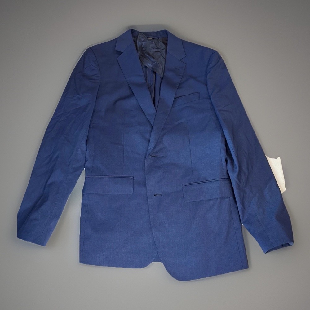 Bonobos Lanificio Comero Flexo Wool Blazer Slim Fit Men's Blue 40R Sport Coat